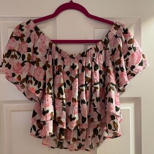 Forever 21 off the shoulder crop top